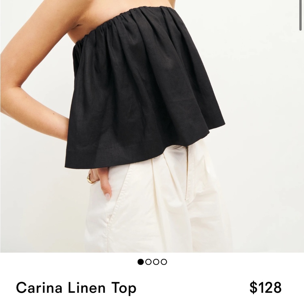 The reformation carina linen top size M